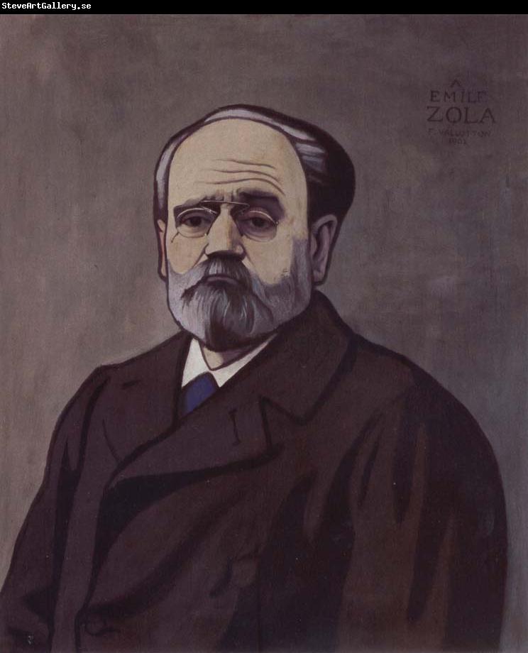 Felix Vallotton Portrait decoratif of Emile Zola